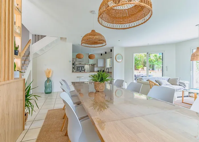 别墅 Fleurs Des Pins, Piscine Chauffee , 80 M De La Pereire *